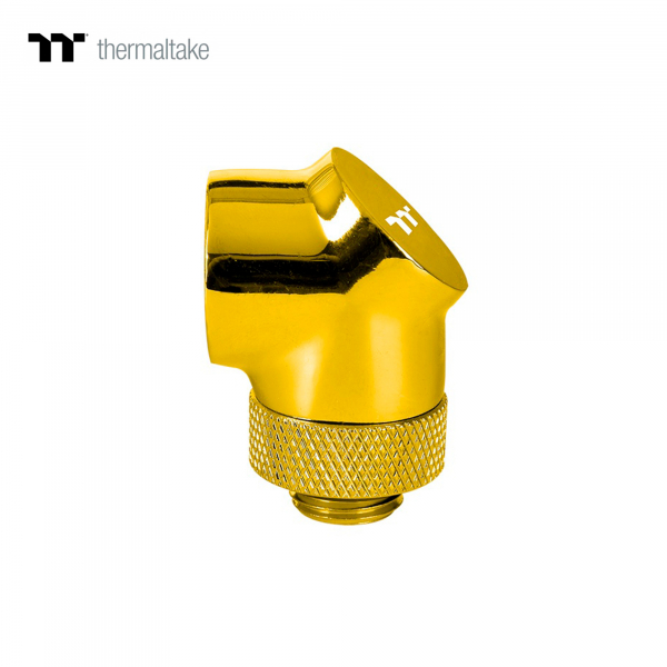 Thermaltake Pacific G1/4 90 Degree Adapter – Gold