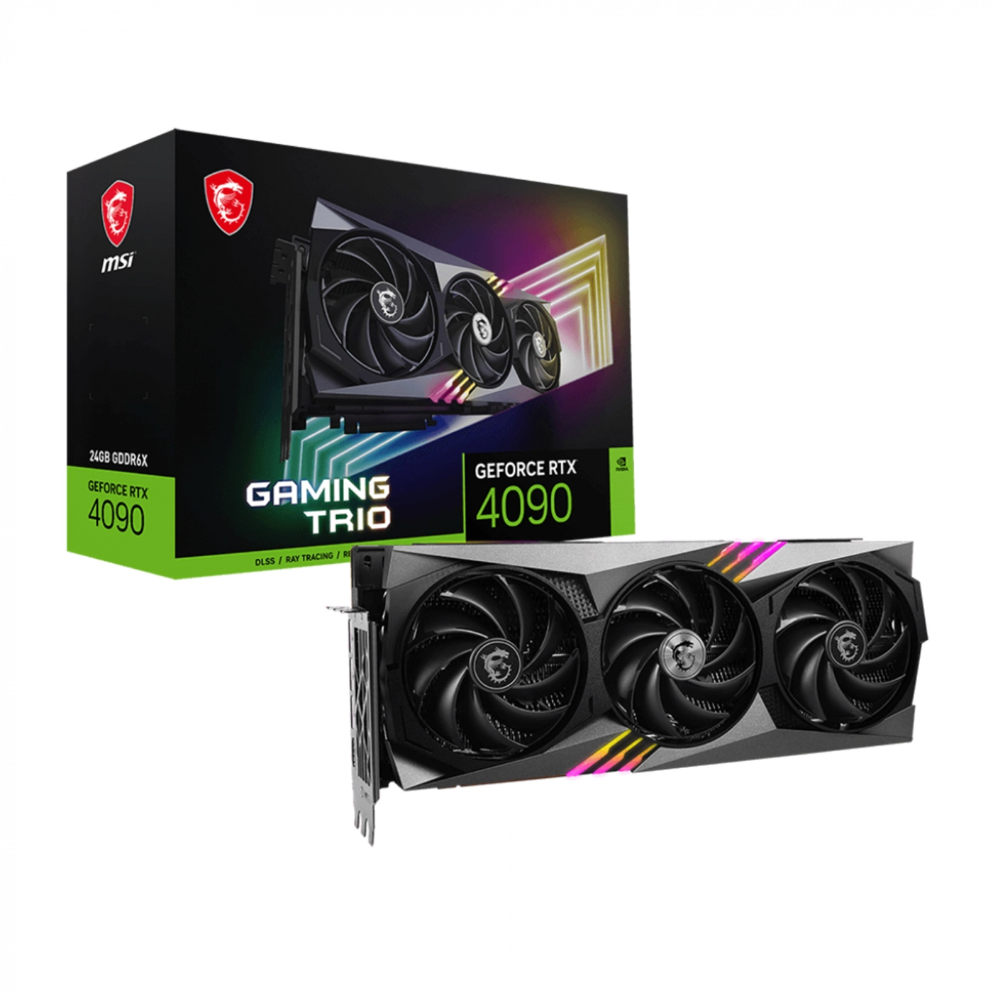 Видеокарта MSI GeForce RTX 4090 GAMING TRIO 24G, RTX 4090 GAMING TRIO 24G