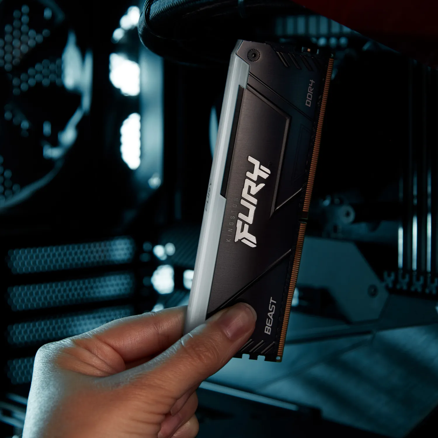 Модуль памяти Kingston Fury Beast RGB Black DDR4-3200 32GB (2x16GB