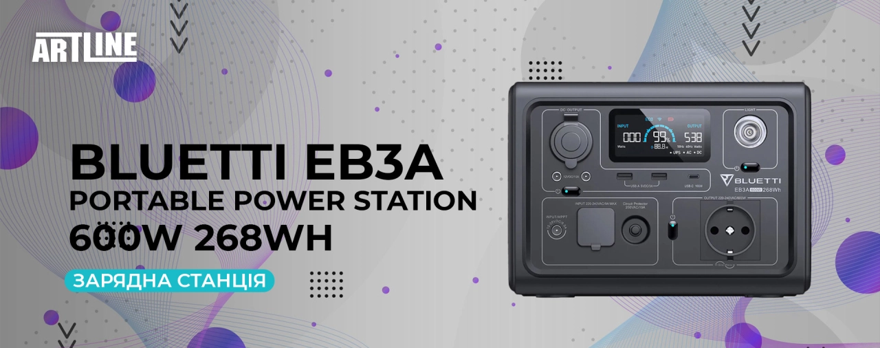 BLUETTI EB3A Portable Power Station 600W 268Wh