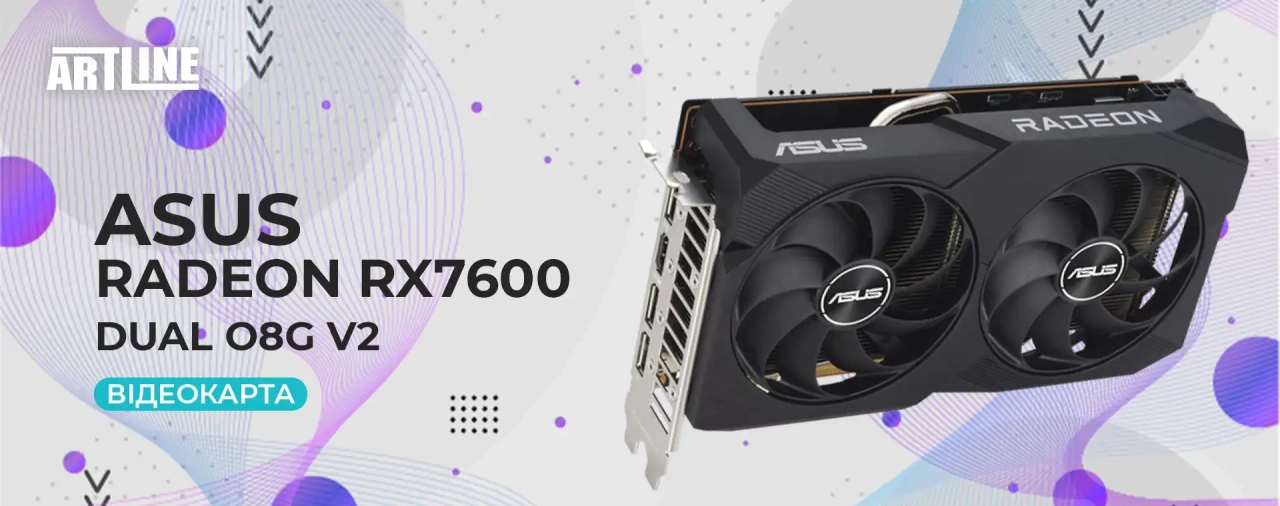 ASUS AMD Radeon Dual RX7600-O8G V2