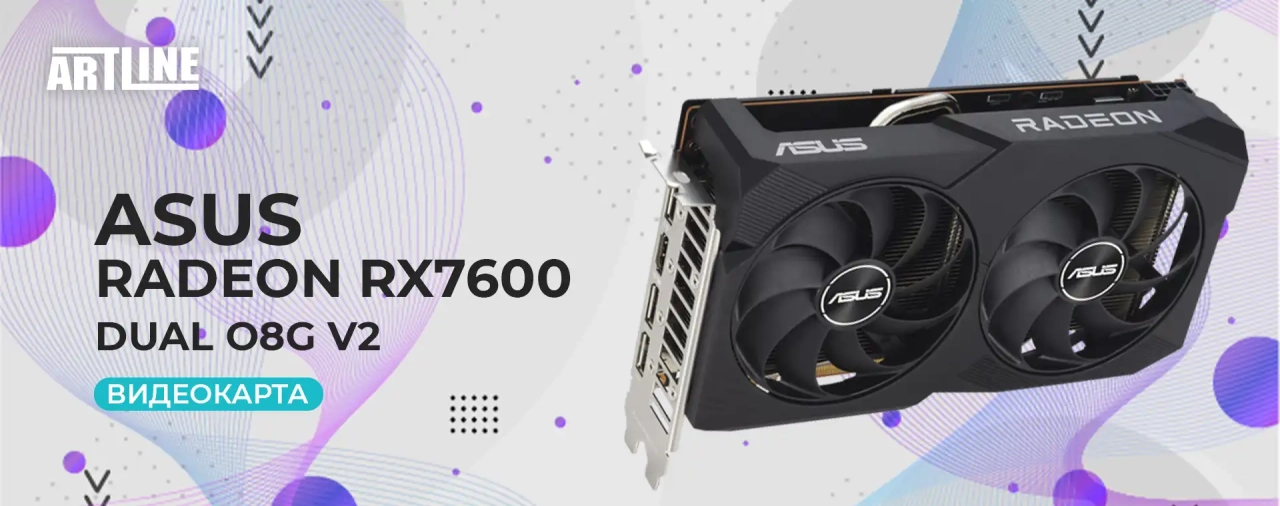 ASUS AMD Radeon Dual RX7600-O8G V2