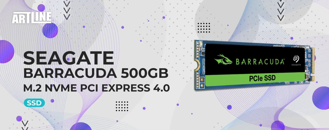 SSD диск Seagate BarraCuda 500GB M.2 NVme PCI Express 4.0 x4 2280 (ZP500CV3A002)