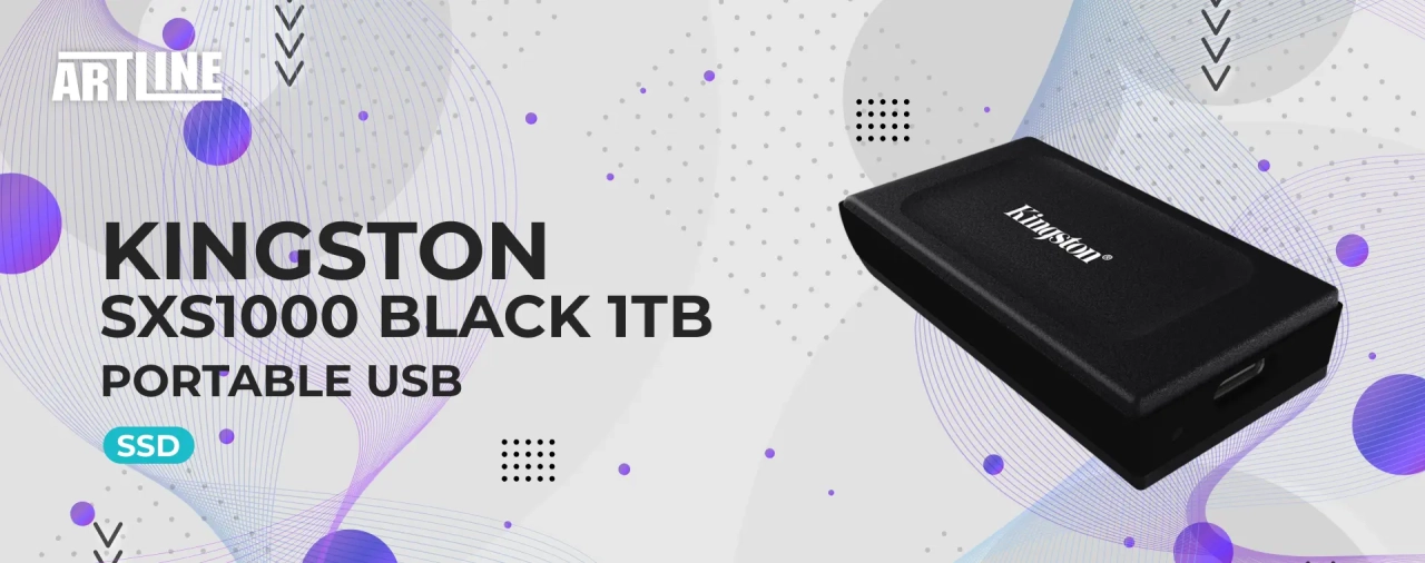 SSD диск Kingston SXS1000 Black 1ТB Portable USB (SXS1000/1000G)