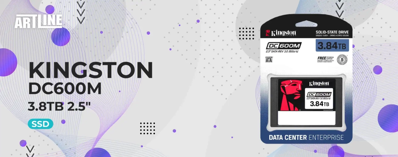SSD диск Kingston DC600M 3.8TB 2.5" (SEDC600M/3840G)
