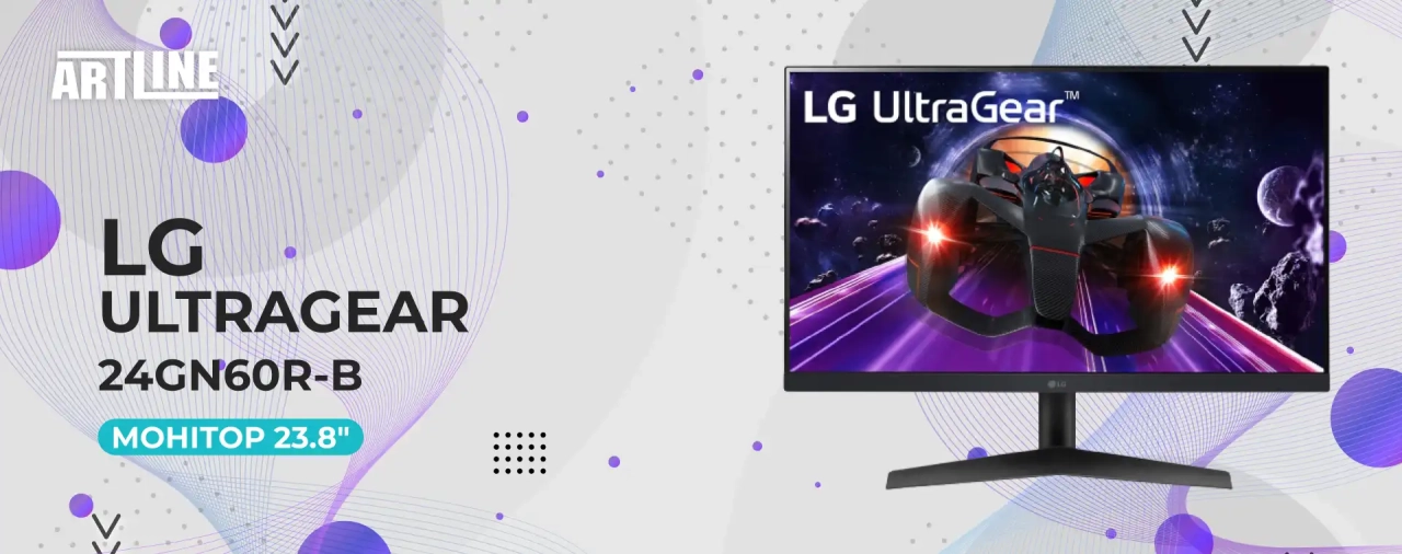 Монітор 23.8" LG UltraGear 24GN60R-B