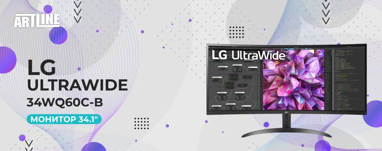 Монитор 34.1" LG UltraWide 34WQ60C-B