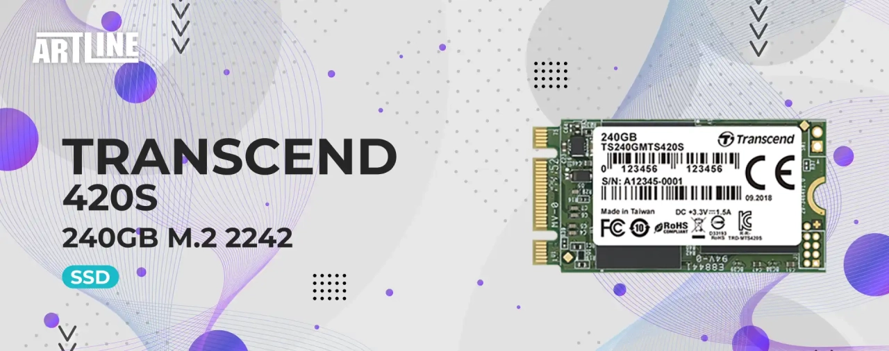 SSD диск Transcend 420S 240GB M.2 2242 (TS240GMTS420S)