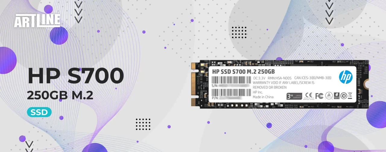 SSD диск HP S700 250GB M.2 (2LU79AA)