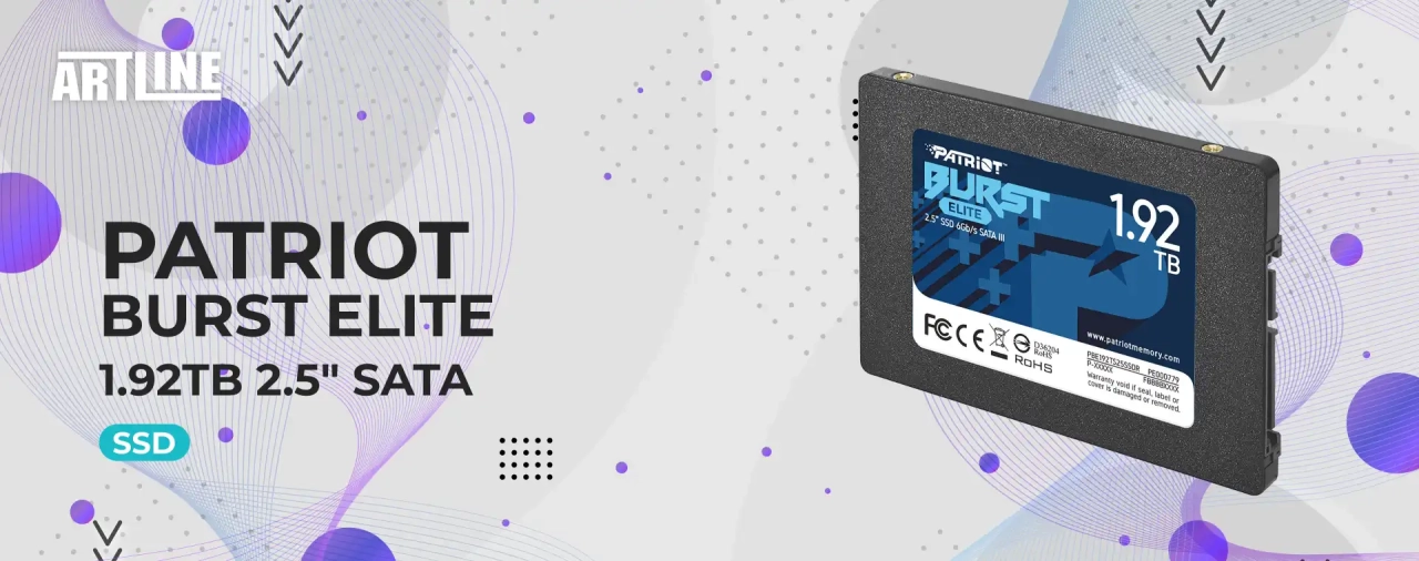 SSD диск Patriot Burst Elite 1.92TB 2.5" SATA (PBE192TS25SSDR)