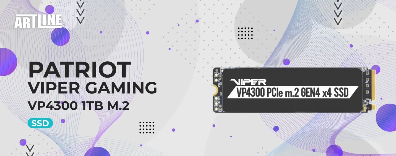 SSD Patriot Viper Gaming VP4300 1TB M.2 (VP4300-1TBM28H)