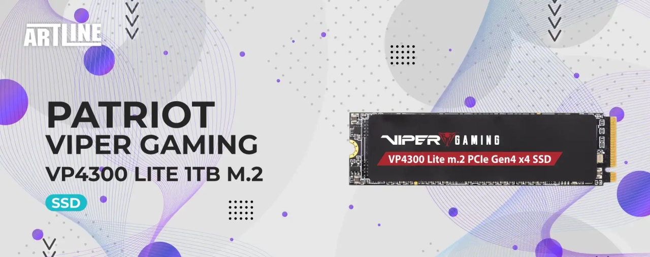 SSD Patriot Viper Gaming VP4300 Lite 1TB M.2 (VP4300L1TBM28H)