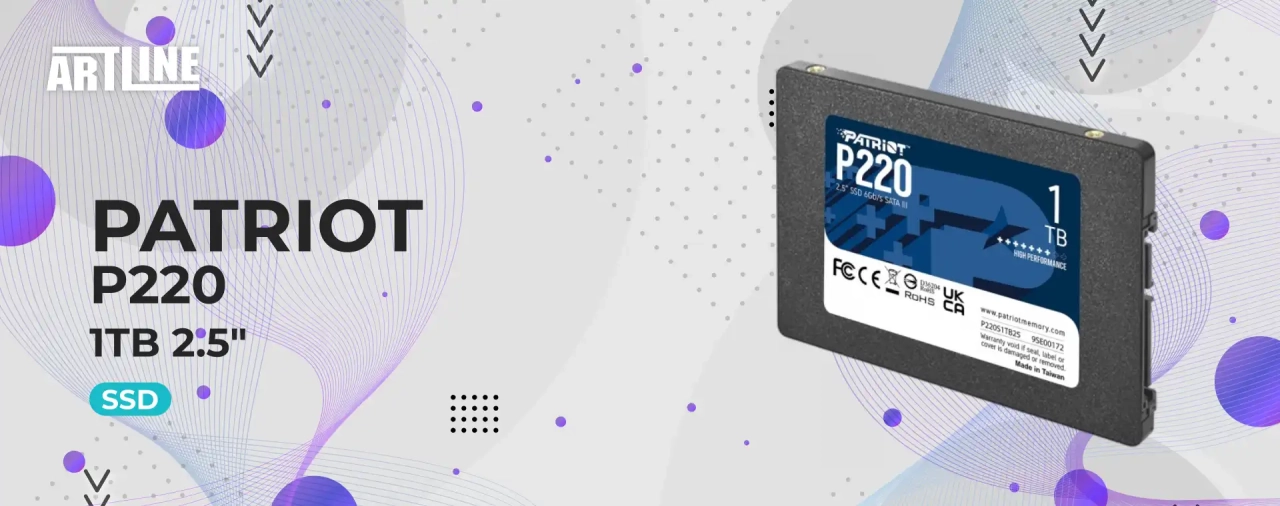 SSD Patriot P220 1TB 2.5" (P220S1TB25)