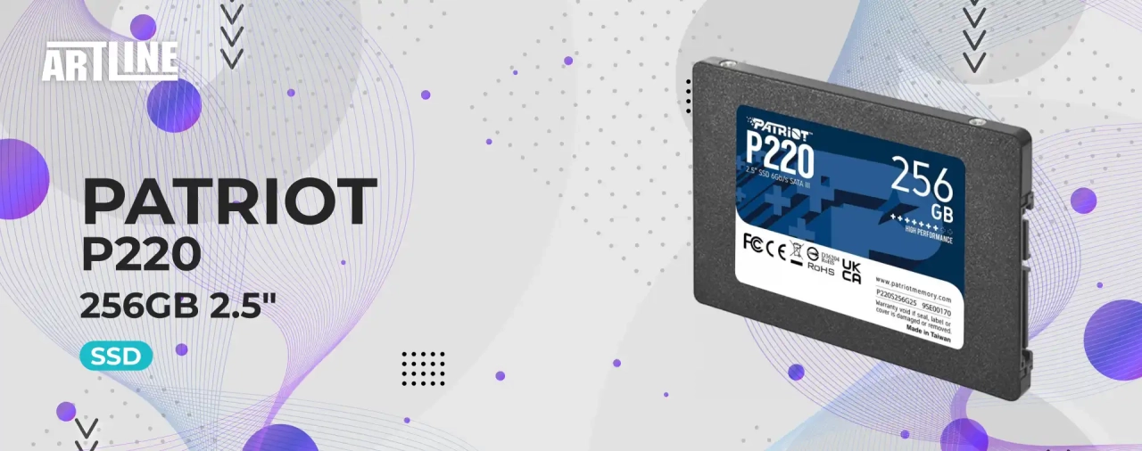 SSD Patriot P220 256GB 2.5" (P220S256G25)