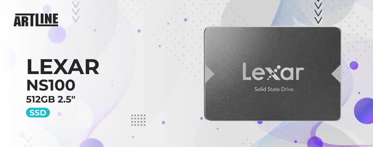 SSD диск Lexar NS100 512GB 2.5" (LNS100-512RB)