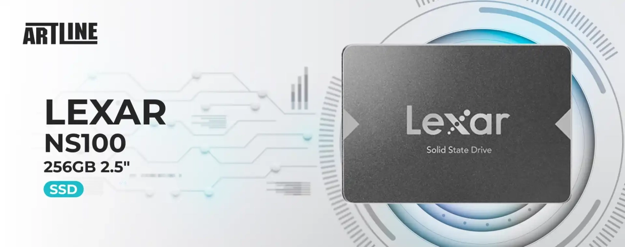 SSD диск Lexar NS100 256GB 2.5" (LNS100-256RB)