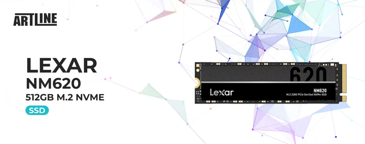 SSD диск Lexar NM620 512GB M.2 NVME (LNM620X512G-RNNNG)