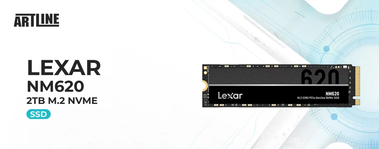 SSD диск Lexar NM620 2TB M.2 NVME (LNM620X002T-RNNNG)