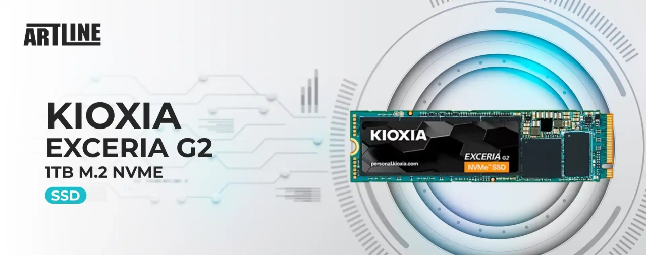 SSD диск Kioxia Exceria G2 1TB M.2 NVME (LRC20Z001TG8)