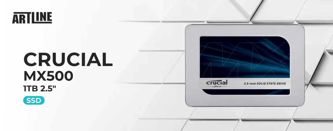 SSD диск Crucial MX500 1TB 2.5" (CT1000MX500SSD1)