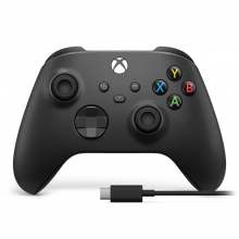 Купити Геймпад Microsoft Xbox Series X | S Wireless Controller Carbon Black plus USB-C Cable - фото 1
