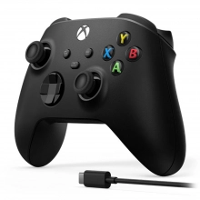 Купити Геймпад Microsoft Xbox Series X | S Wireless Controller Carbon Black plus USB-C Cable - фото 2
