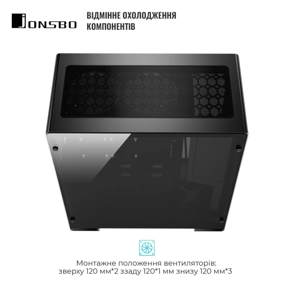 Купити Корпус JONSBO U5 Aluminum Black - фото 4