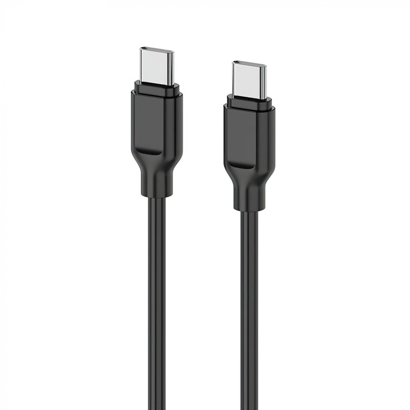 Купити Дата кабель USB-C to USB-C 1.0m Glow 60W black 2E (2E-CCCC-BL) - фото 1