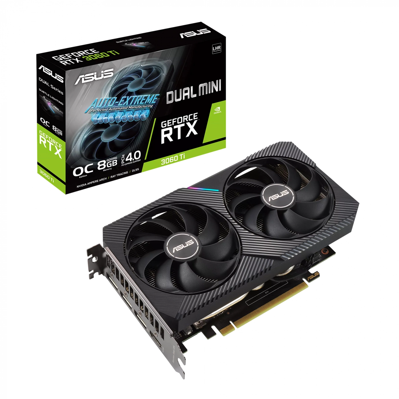 Купить Видеокарта ASUS GeForce RTX 3060 Ti Dual V2 OC Mini LHR - фото 6