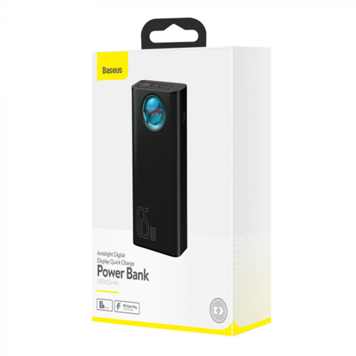 Купити Павербанк УМБ Baseus Amblight Digital Display Quick Charge Power Bank 30000mAh 65W Black - фото 8