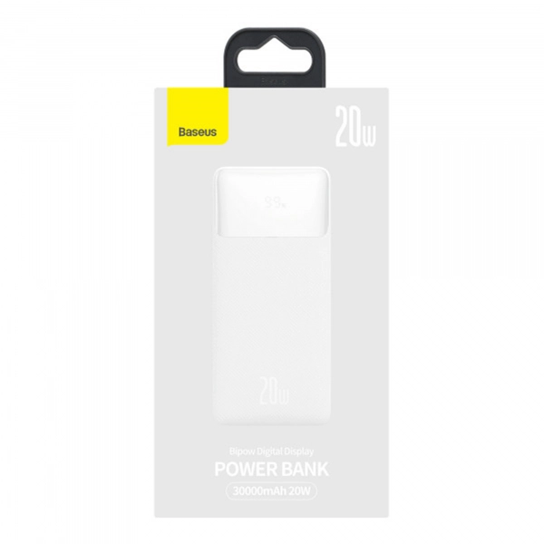 Купить Павербанк УМБ Baseus Bipow Digital Display Power bank 30000mAh 20W White - фото 7