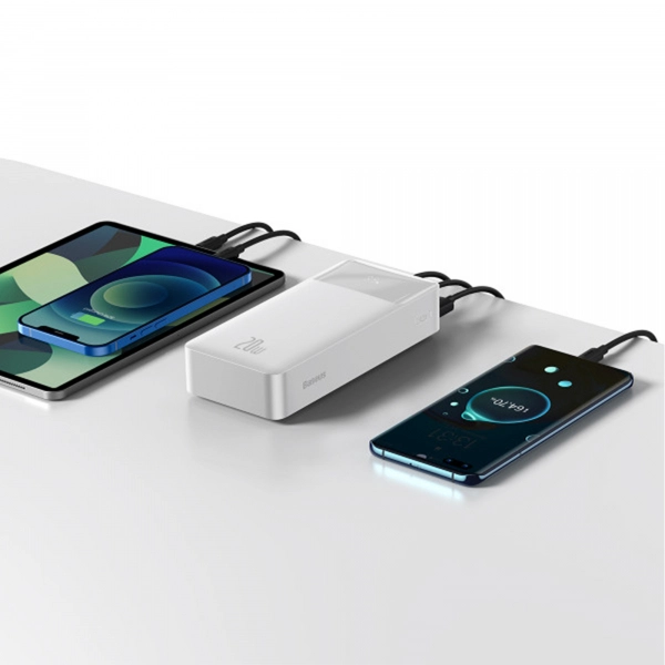 Купить Павербанк УМБ Baseus Bipow Digital Display Power bank 30000mAh 20W White - фото 9