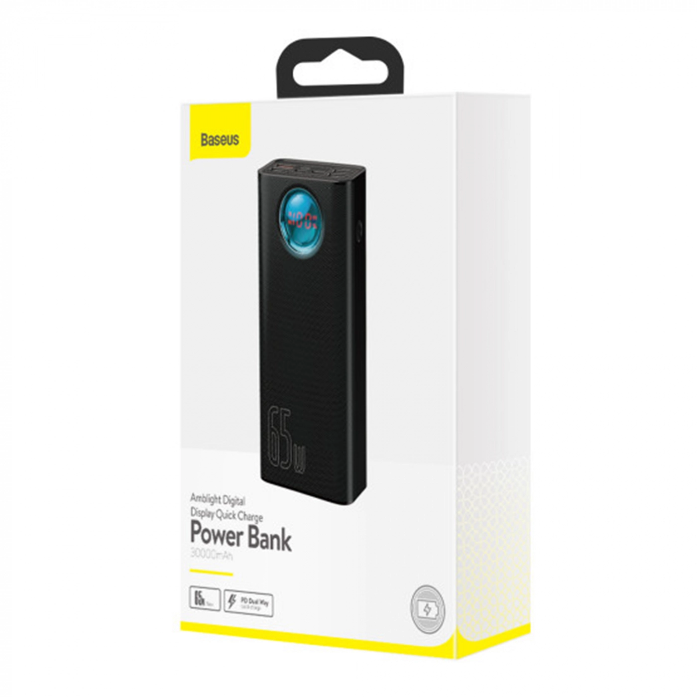 Купити Павербанк УМБ Baseus Amblight Digital Display Fast Charge Power Bank 30000mAh Black Overseas Edition - фото 8