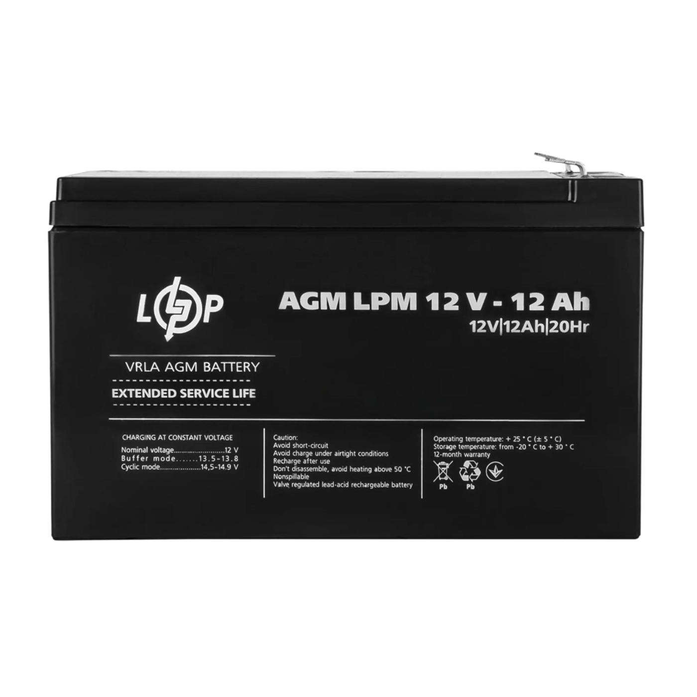 Купить Аккумулятор AGM LPM 12V 12Ah - фото 3