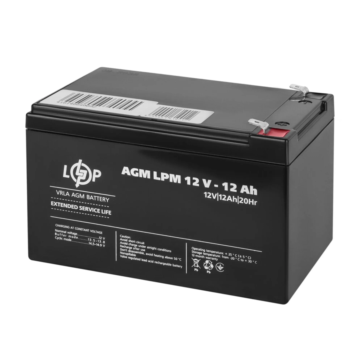 Купить Аккумулятор AGM LPM 12V 12Ah - фото 4