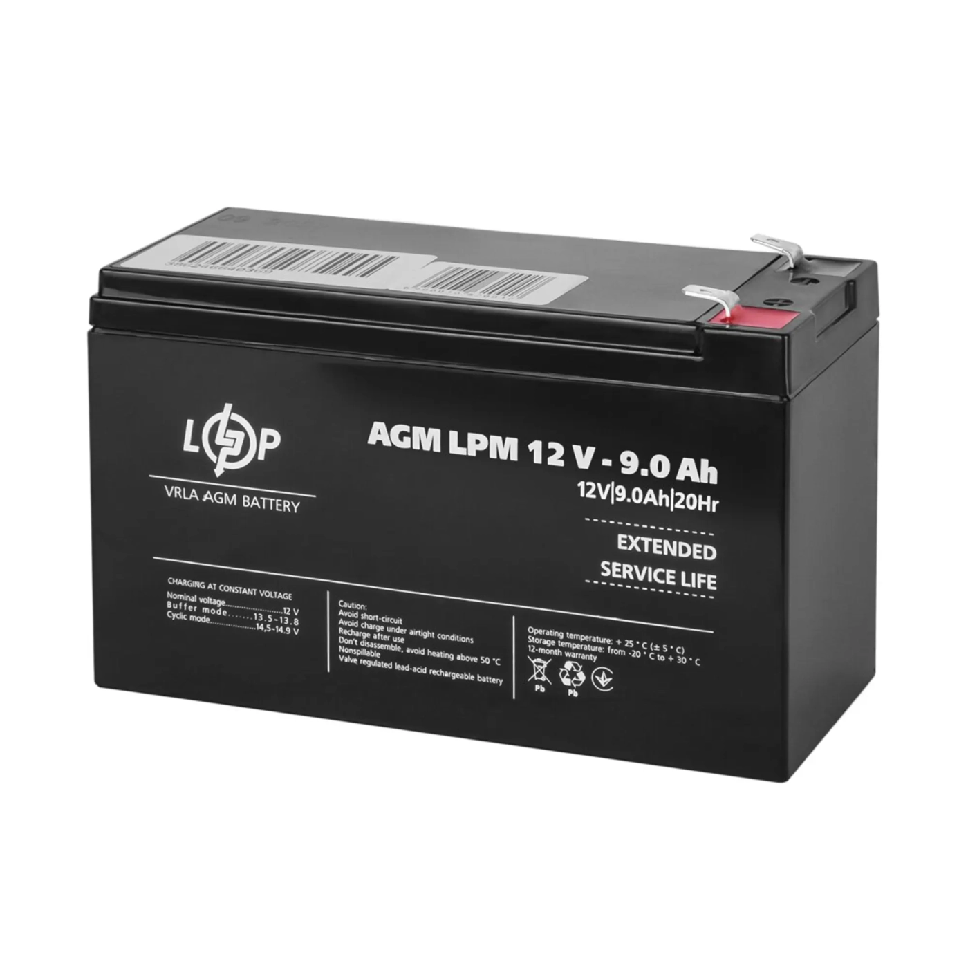 Купить Аккумулятор AGM LPM 12V 9Ah - фото 4