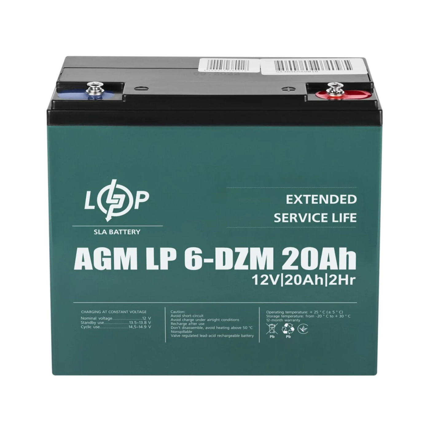 Купить Тяговый свинцово-кислотный аккумулятор LP 6-DZM-20Ah - фото 1