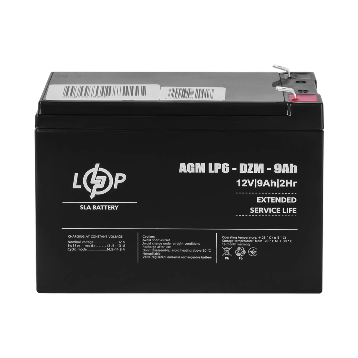 Купить Тяговый свинцово-кислотный аккумулятор LP 6-DZM-9Ah - фото 1