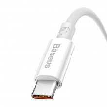 Купити Кабель Baseus Superior Series Fast Charging Data Cable USB to Type-C 100W 1m White - фото 3