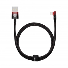 Купити Кабель Baseus MVP 2 Elbow-shaped Fast Charging Data Cable USB to iP 2.4A 1m Black|Red - фото 4