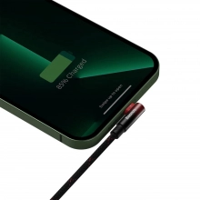 Купить Кабель Baseus MVP 2 Elbow-shaped Fast Charging Data Cable USB to iP 2.4A 1m Black|Red - фото 6