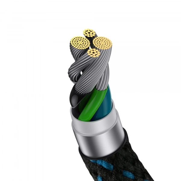 Купить Кабель Baseus MVP 2 Elbow-shaped Fast Charging Data Cable USB to iP 2.4A 1m Black|Blue - фото 7