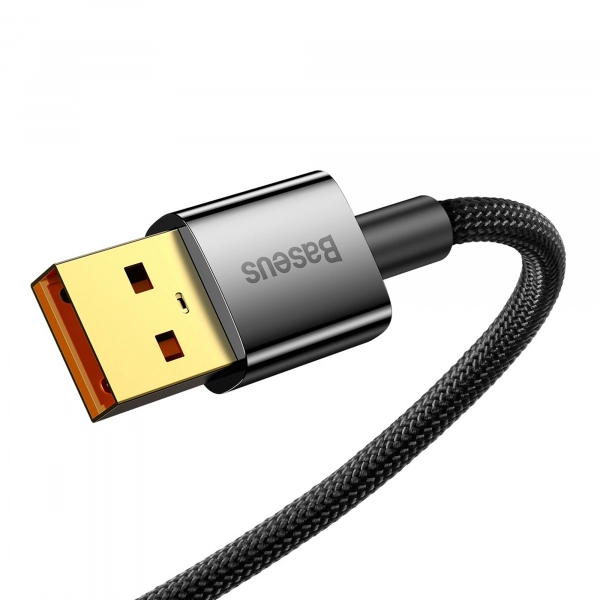 Купити Кабель Baseus Explorer Series Auto Power-Off Fast Charging Data Cable USB to Type-C 100W 1m Black - фото 3