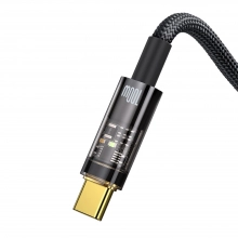 Купити Кабель Baseus Explorer Series Auto Power-Off Fast Charging Data Cable USB to Type-C 100W 1m Black - фото 4