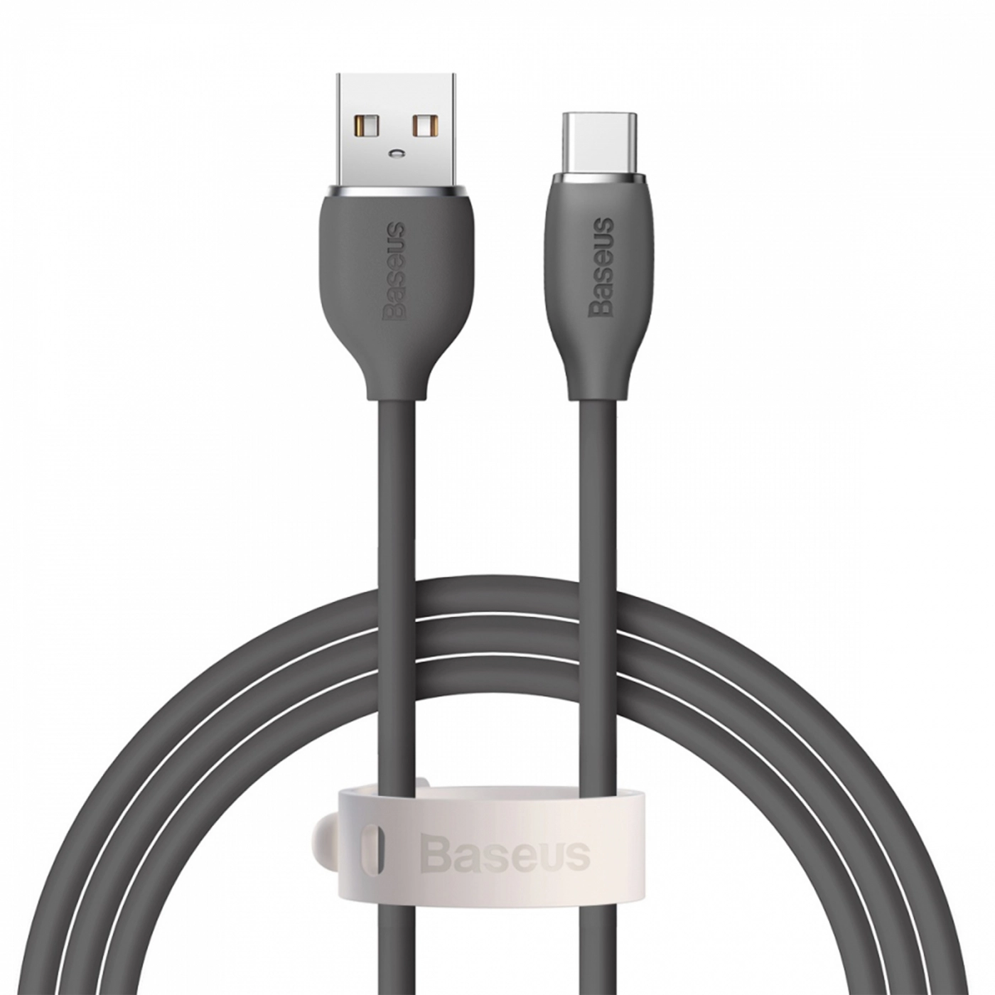 Купить Кабель Baseus Jelly Liquid Silica Gel Fast Charging Data Cable USB to Type-C 100W 1.2m Black - фото 1
