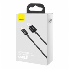 Купить Кабель Baseus Superior Series Fast Charging Data Cable USB to iP 2.4A 1m Black - фото 6