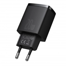 Купить Зарядное устройство Baseus Compact Quick Charger U+C 20W EU Black - фото 1