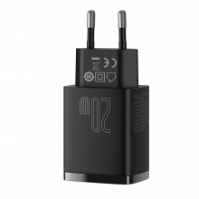 Купити Зарядний пристрій Baseus Compact Quick Charger U+C 20W EU Black - фото 3