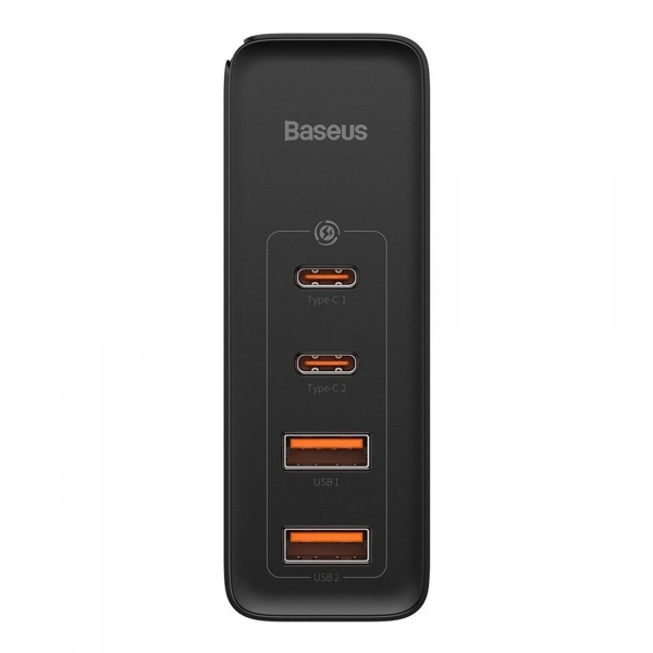 Купити Зарядний пристрій Baseus GaN2 Pro Quick Charger 2C+2U 100W EU Black (Include charging Cable Type-C 100W) - фото 2