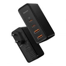 Купити Зарядний пристрій Baseus GaN2 Pro Quick Charger 2C+2U 100W EU Black (Include charging Cable Type-C 100W) - фото 6